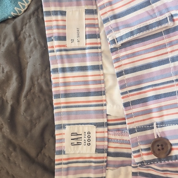 Gap Striped Shorts Size 12 - Picture 3 of 4